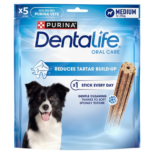Dentalife Dental Medium Dog Treat 5s Stick 115g pack shot