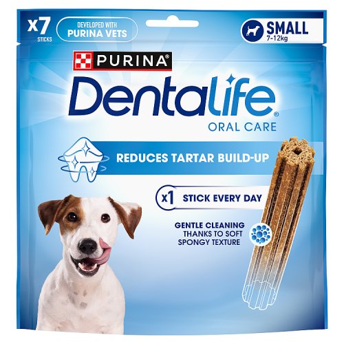 Purina ONE Dentalife Small Dog Treat Dental Chew 7 Stick 115g pack shot