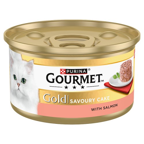 Gourmet Gold Savoury Cake Salmon (12 x 85g) pack shot