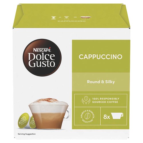 Nescafe Dolce Gusto Cappuccino 16s 186.4g pack shot