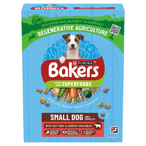 Bakers Small Dog Beef & Vegetables 1.1kg pack shot