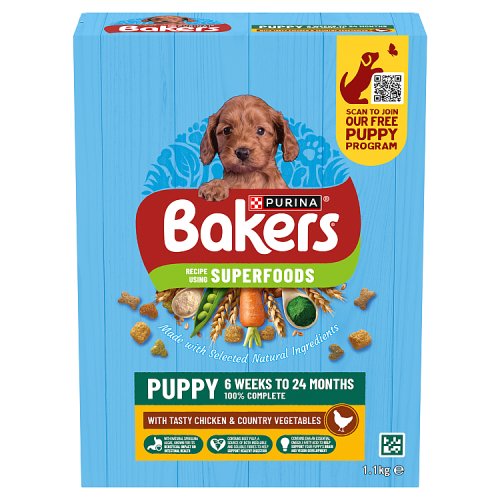 Bakers Puppy Chicken & Vegetables 1.1kg pack shot
