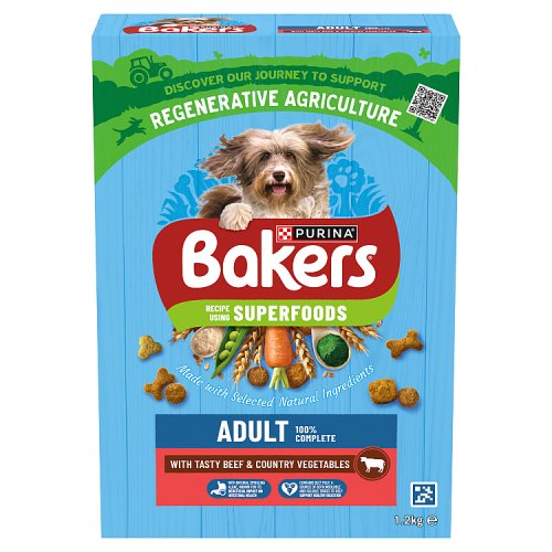Bakers Adult Beef & Vegetables 1.2kg pack shot