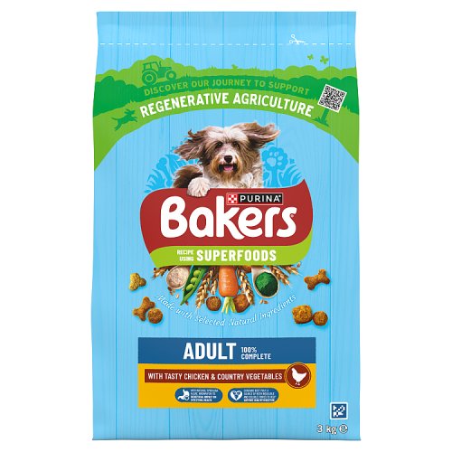 Bakers Adult Chicken & Vegetable 3kg pack shot