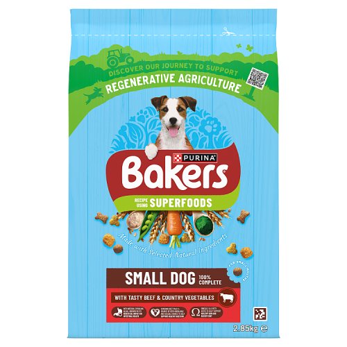 Bakers Small Dog Beef & Vegetable 2.85kg pack shot