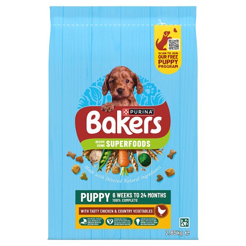 Bakers Puppy Chicken & Vegetables 2.85kg pack shot