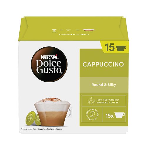 Nescafe Dolce Gusto Cappuccino Coffee Pods 30s pack shot