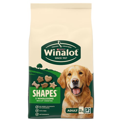 Winalot Shapes Dog Treat Biscuits 1.8kg pack shot