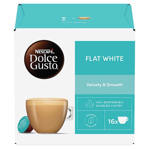 Nescafe Dolce Gusto Flat White 16s 187.2g pack shot