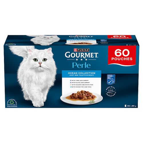 Gourmet Perle Ocean Collection Mini Fillets In Gravy (60 x 85g) pack shot
