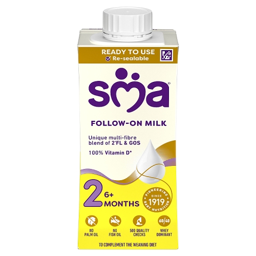 Sma Follow On Milk Liquid 6 Month 200ml pack shot