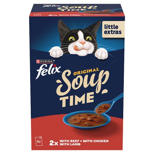 Felix Soup Farm Selection (6 x 48g) pack shot