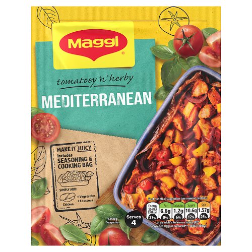 Maggi Juicy Mediterranean Chicken 37g pack shot