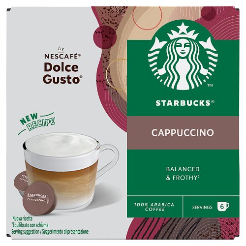 Starbucks Dolce Gusto Cappuccino 12s 120g (B) pack shot