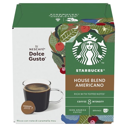 Starbucks Dolce Gusto Medium Houseblend 12s 102g (B) pack shot