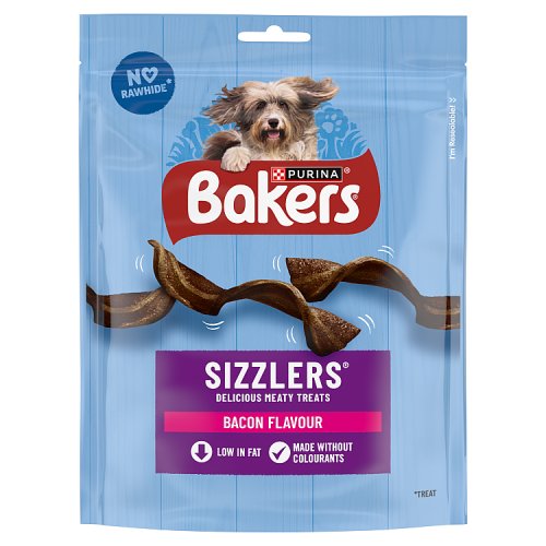 Bakers Dog Treats Sizzlers Bacon 90g pack shot