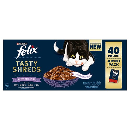 Felix Mixed Selection In Gravy (40 x 80g) pack shot