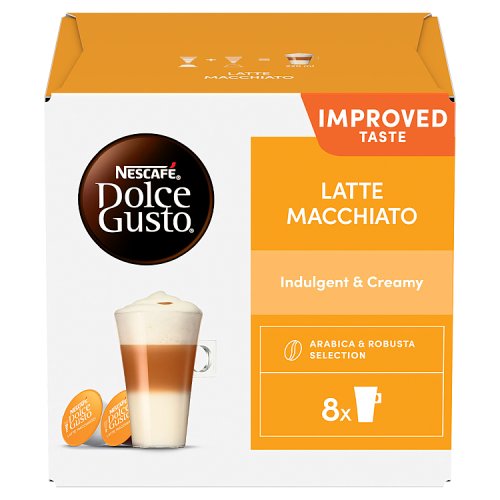 Nescafe Dolce Gusto Latte Macchiatto 16s 183.2g pack shot