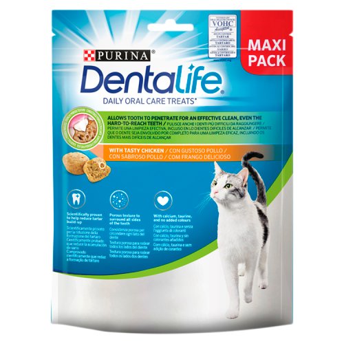 Dentalife Chicken Dental Cat Treats 140g pack shot