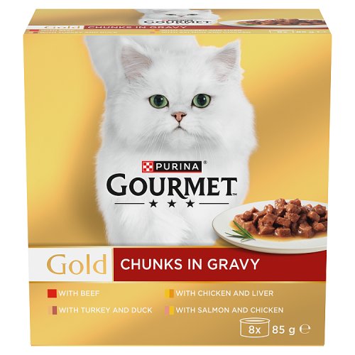 Gourmet Gold Chunks In Gravy (8 x 85g) pack shot