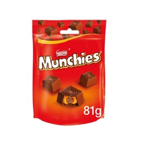 Munchies Milk Choco & Caramel Pouch 81g pack shot
