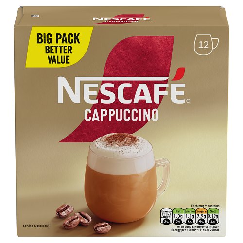 Nescafe Gold Cappuccino Sachet 186g pack shot