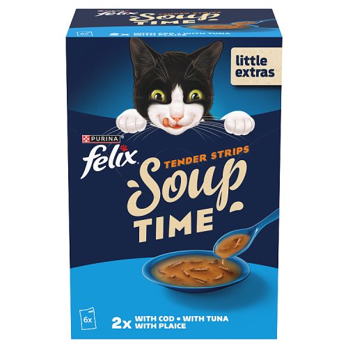 Felix Soup Tender Strips Fish Selection (6 × 48g) pack shot