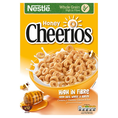 Nestle Honey Cheerios (6 x 370g) pack shot