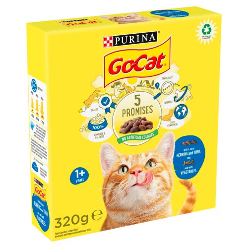 Go-Cat Herring & Tuna Mix Vegetables 320g pack shot