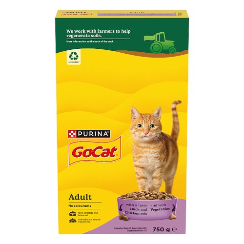 Go-Cat Chicken & Duck Mix 750g pack shot