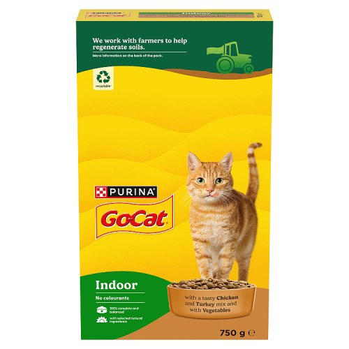 Go-Cat Indoor & Chicken & Turkey & Vegetables 750g pack shot