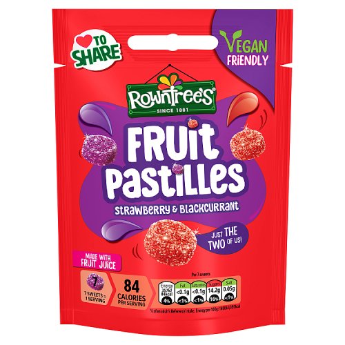 Rowntrees Pouch Strawberry & Black 143g (Vegan) pack shot
