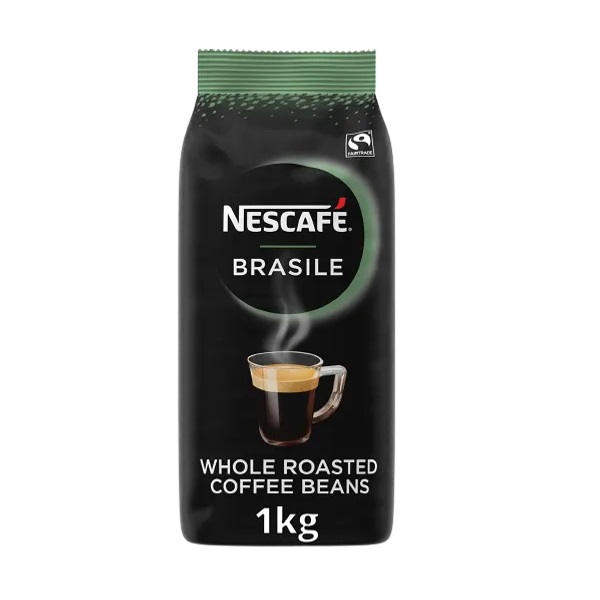 Nescafe Gold Brasile Coffee Beans 1kg pack shot