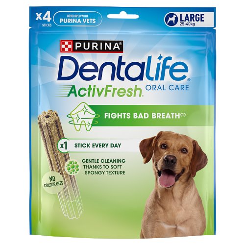 Dentalife ActivFresh Daily Oral Care Large 25-40kg 142g pack shot