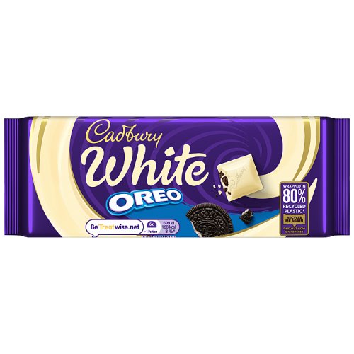 Cadbury Dairy Milk Oreo White Block 120g pack shot