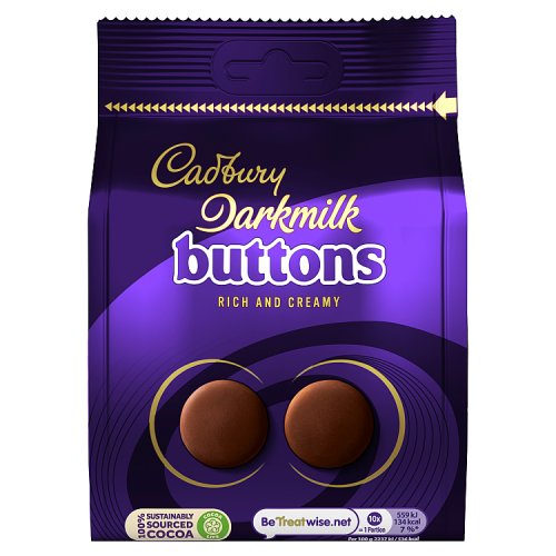 Cadbury Large Bag Darkmilk Giant Buttons 100g (E) pack shot
