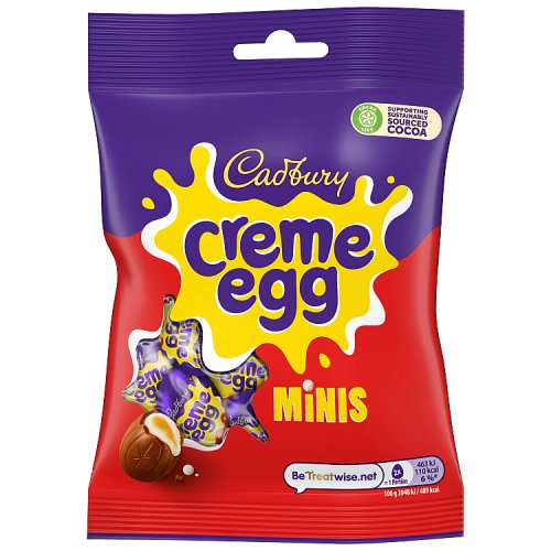 Cadbury Dairy Milk Mini Creme Egg Doy Bag 78g pack shot