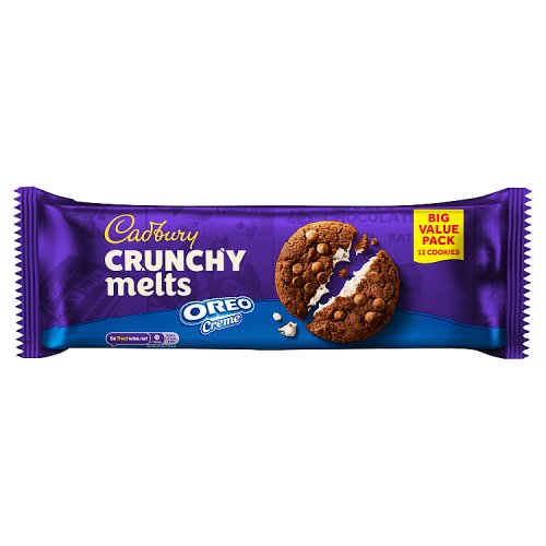 Cadbury Crunchy Melts Oreo 312g pack shot