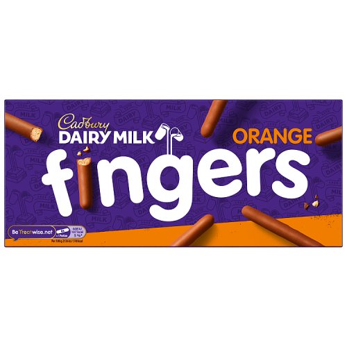 Cadbury Fingers Orange 114g pack shot