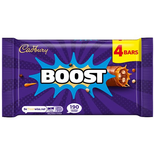 Cadbury Boost 4pk (4 x 37g) 148g pack shot