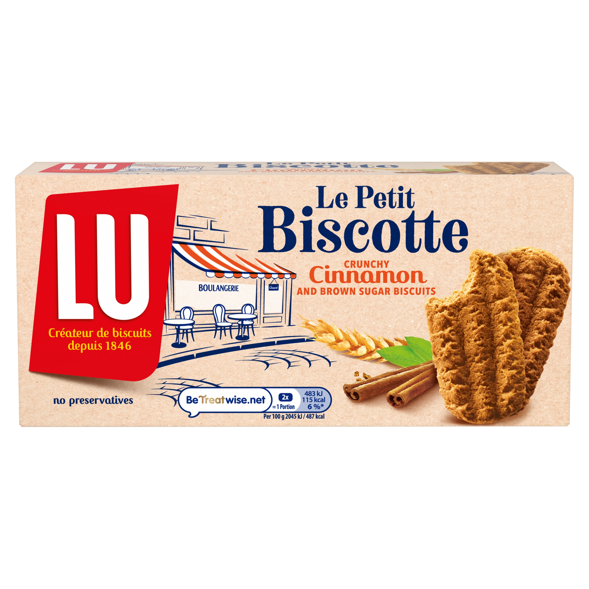 Lu Petit Biscotte Cinnamon 200g pack shot