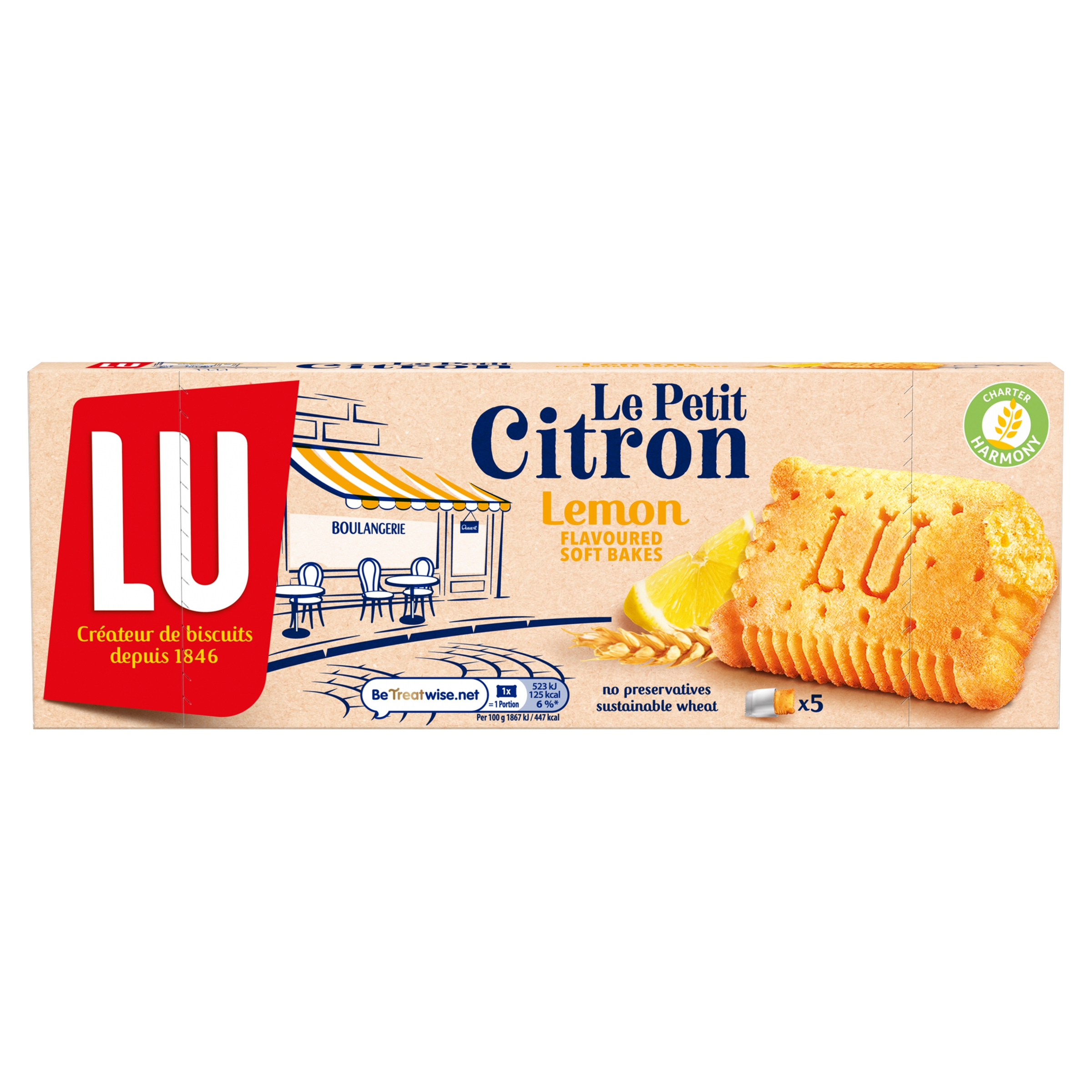 Lu Petit Citron Soft Bake 140g pack shot