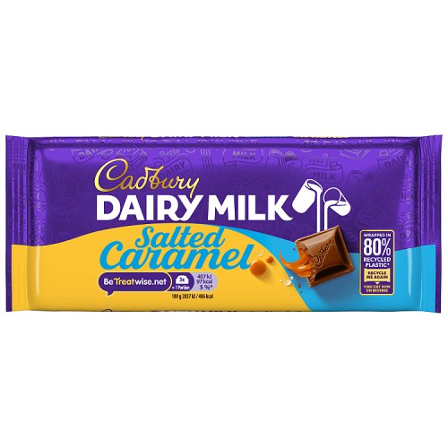 Cadbury Dairy Milk Salted Caramel 120g pack shot