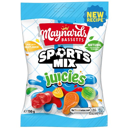 Maynards Bassetts Sports Mix Juicies 130g pack shot