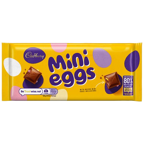 Cadbury Mini Egg Tablet 110g pack shot
