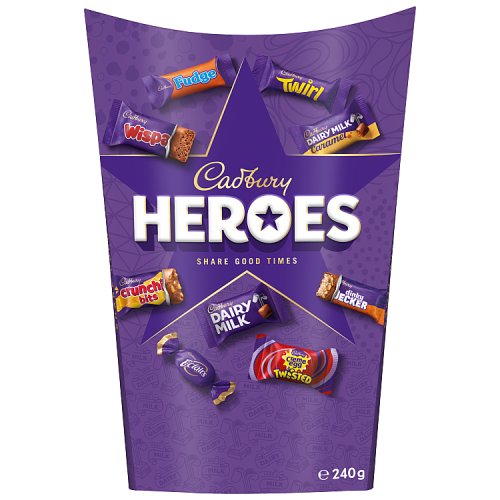 Cadbury Heroes 240g pack shot
