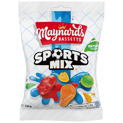 Maynards Bassetts Sports Mix 130g pack shot