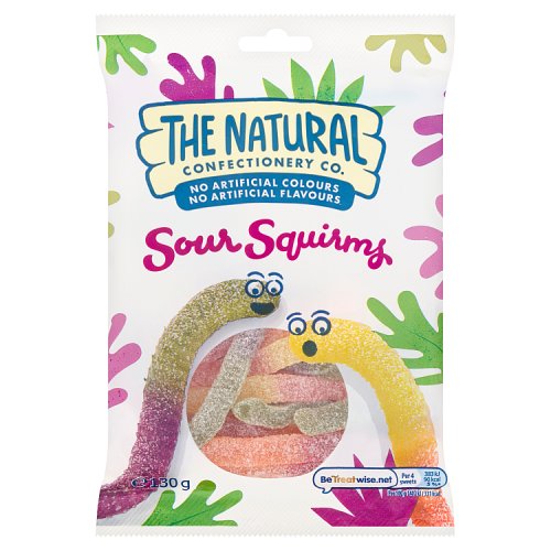 Tncc Sour Squirms Sweets Bag 130g pack shot