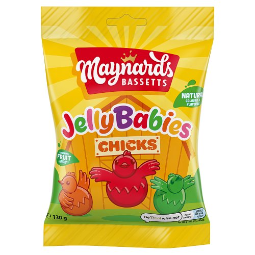 Maynards Bassetts Jelly Babies Chicks 130g pack shot