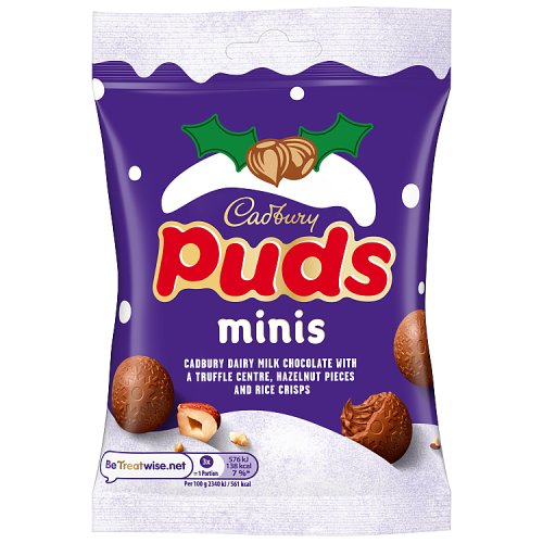 Cadbury Puds Minis 73g pack shot